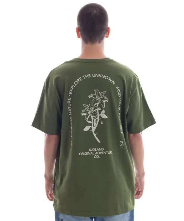CAMISETA MALHÃO LIRIOS VERDE - Imagem 4