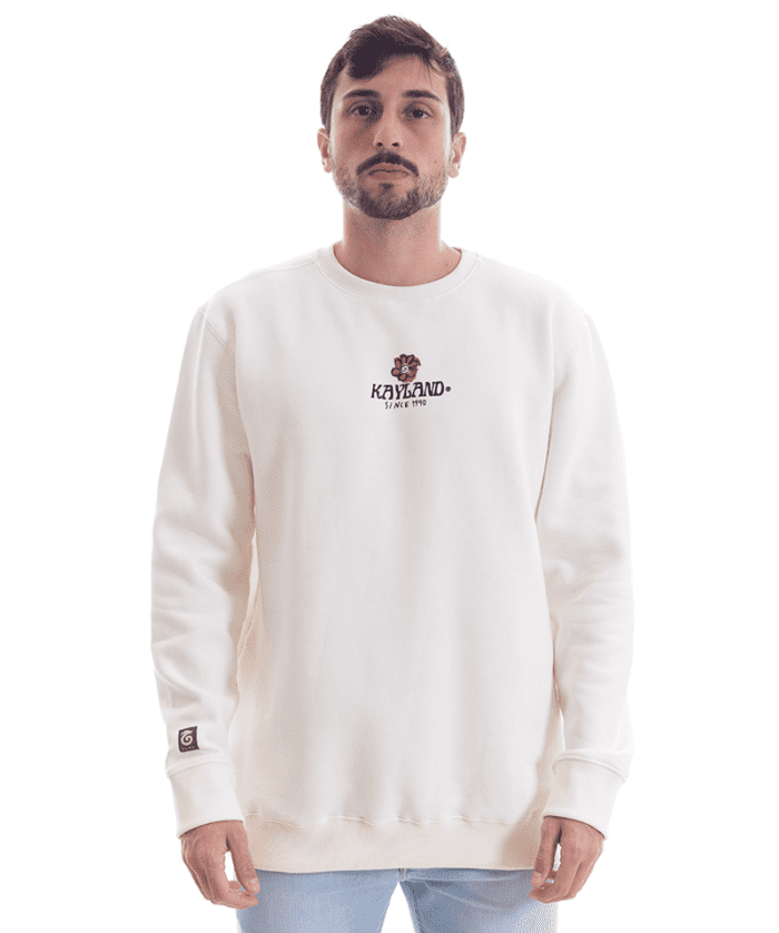 MOLETOM CARECA POETRY CREME POLAR