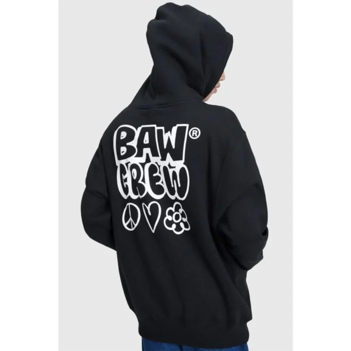 MOLETOM HOODIE BAW PRETO - Imagem 3