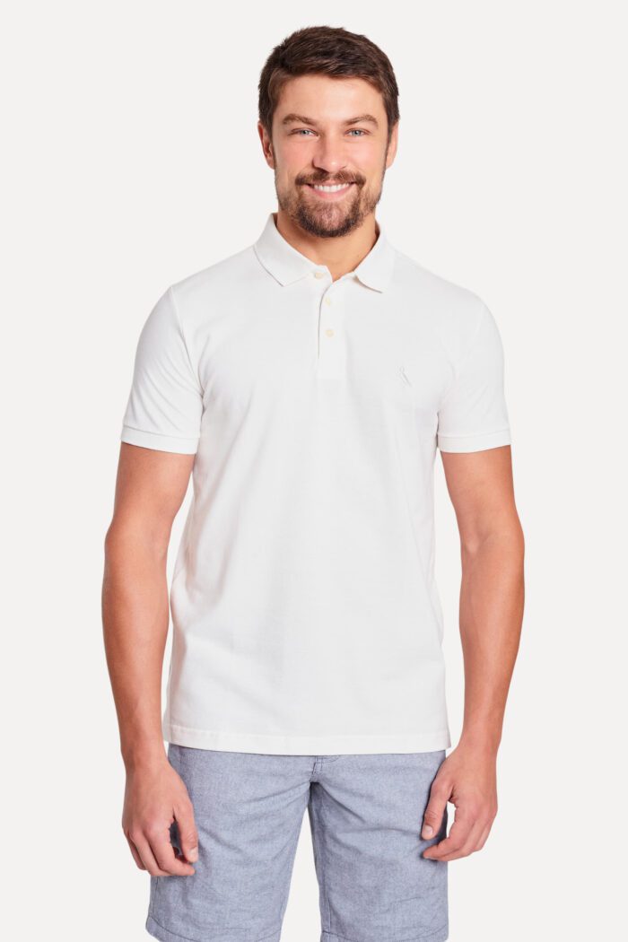 RESERVA POLO PIQUET CLASSICA OFF WHITE