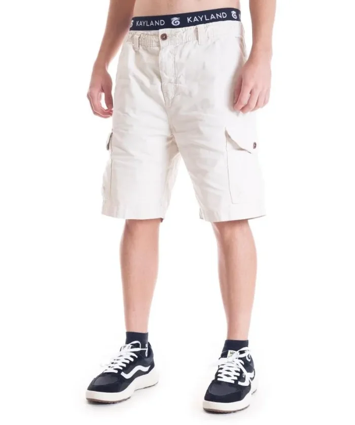 BERMUDA WALK CARGO KEY CREME POLAR - Imagem 3