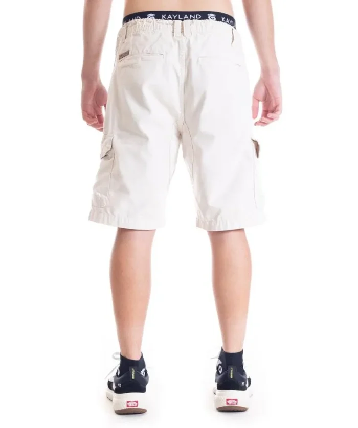 BERMUDA WALK CARGO KEY CREME POLAR - Imagem 4
