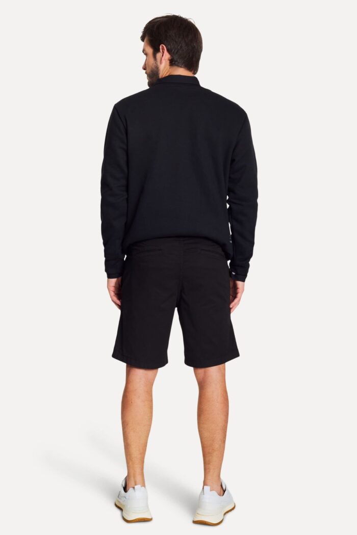 BERMUDA SIMPLES CHINO CONTINUA PRETO - Imagem 4