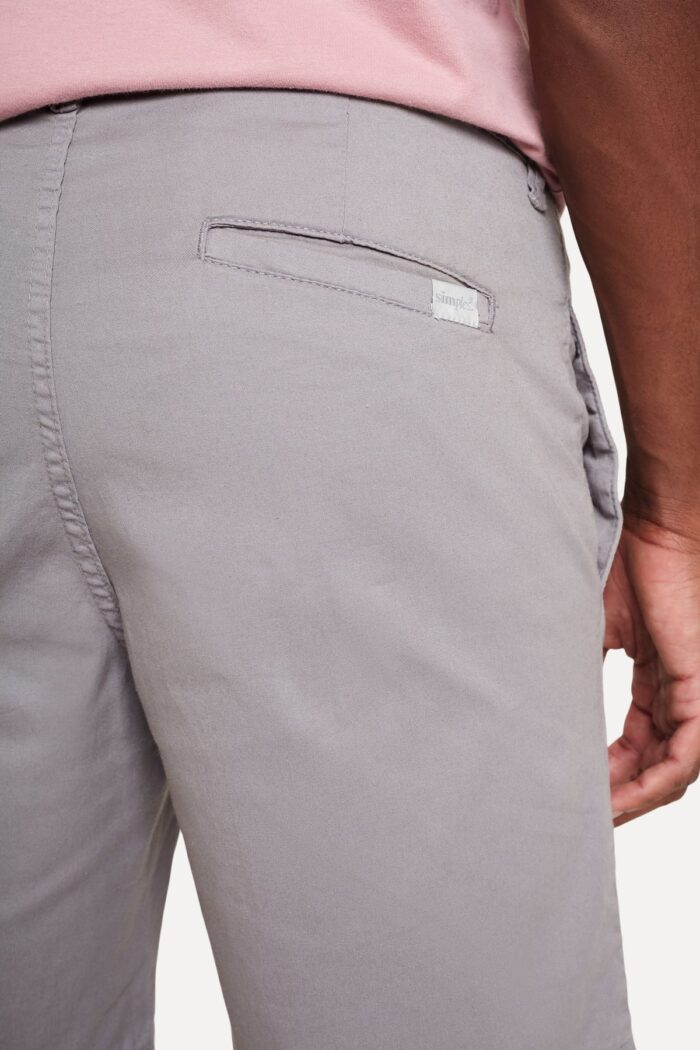 BERMUDA SIMPLES CHINO CONTINUA CIMENTO - Imagem 3