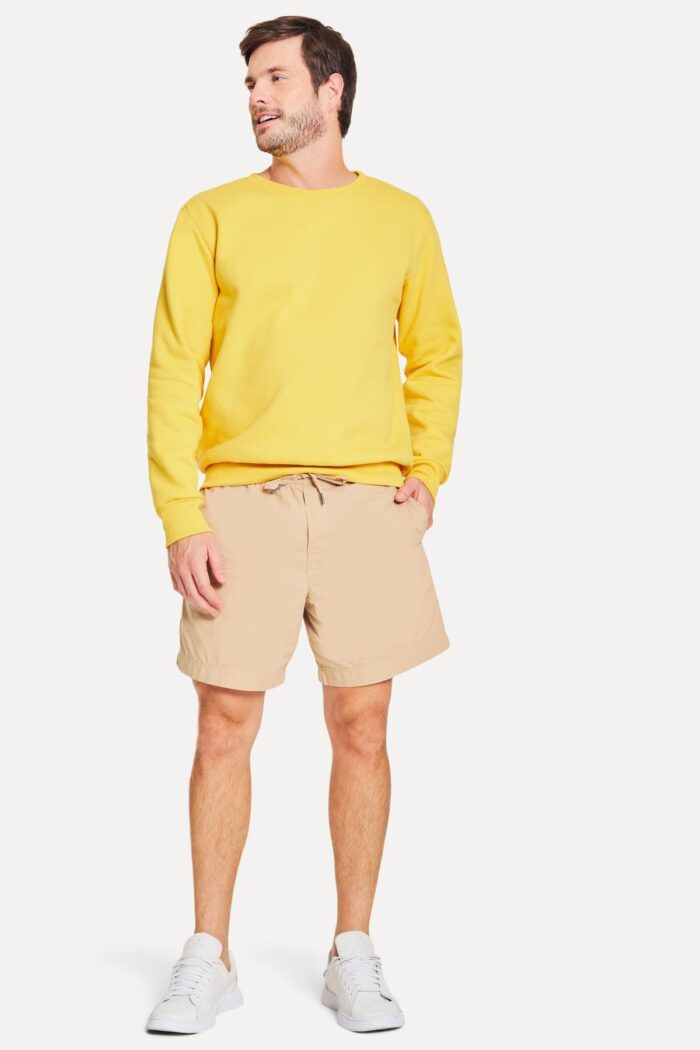 BERMUDA ELASTICO SIMPLES KHAKI
