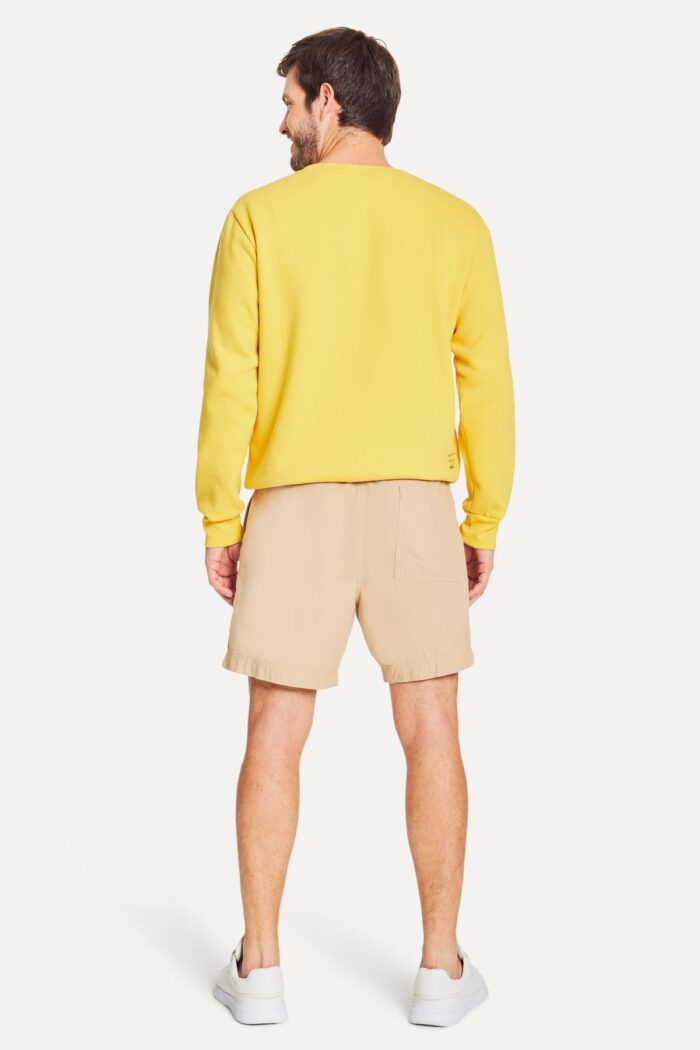 BERMUDA ELASTICO SIMPLES KHAKI - Imagem 3