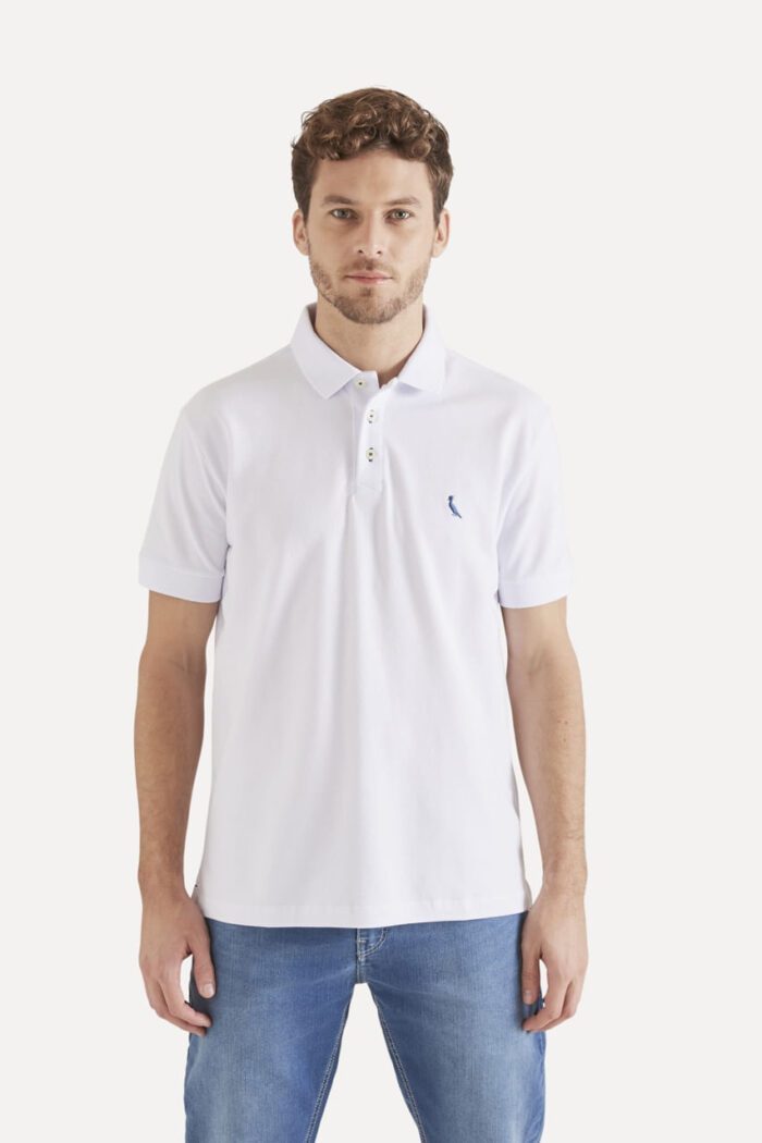 RESERVA POLO PIQUET BASICA PICA PAU AZUL
