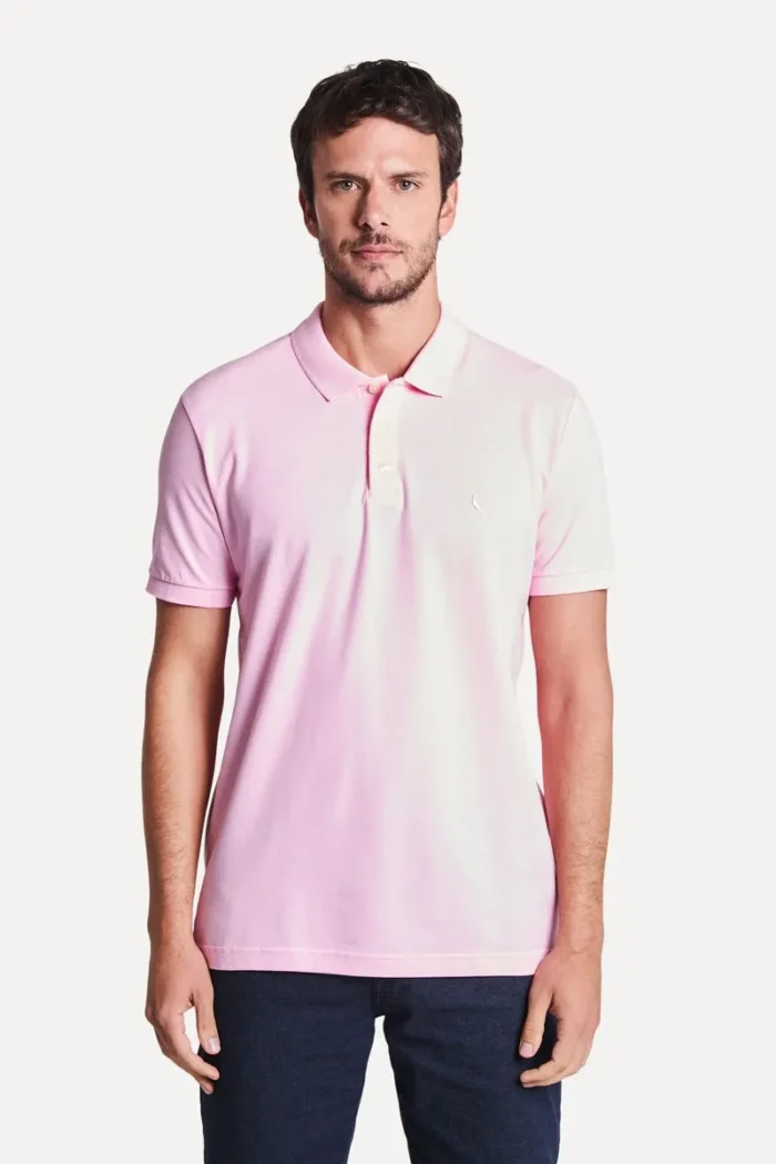 RESERVA POLO PIQUET ROSA CLARO