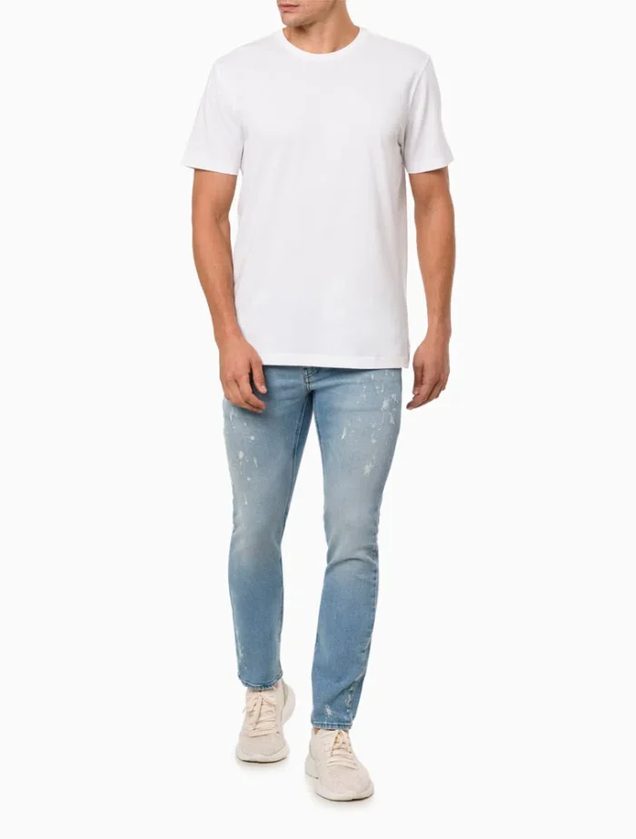 CAMISETA ESSENTIALS CALVIN KLEIN JEANS BRANCO - Imagem 4