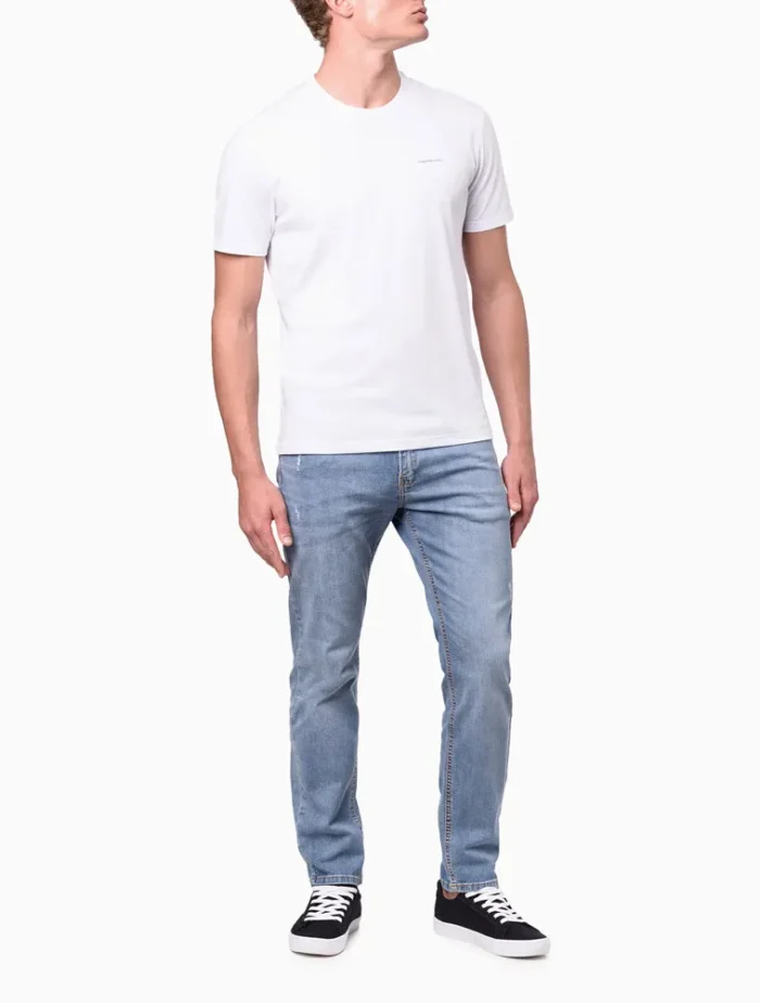 CAMISETA MINIMALISTA CALVIN KLEIN JEANS BRANCO - Imagem 3