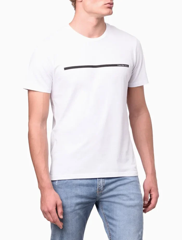 CAMISETA PALITO CALVIN KLEIN JEANS BRANCO