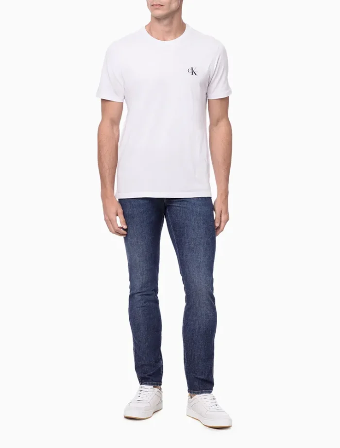 CAMISETA LOGO REISSUE NO PEITO CALVIN KLEIN JEANS BRANCO - Imagem 3