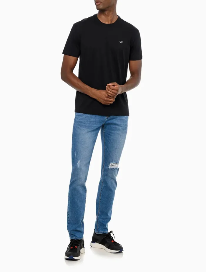 CAMISETA ÔMEGA CALVIN KLEIN JEANS PRETO - Imagem 3