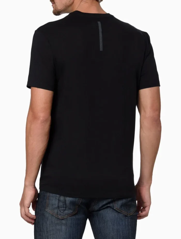 CAMISETA MEIA MALHA CALVIN KLEIN JEANS PRETO - Imagem 4
