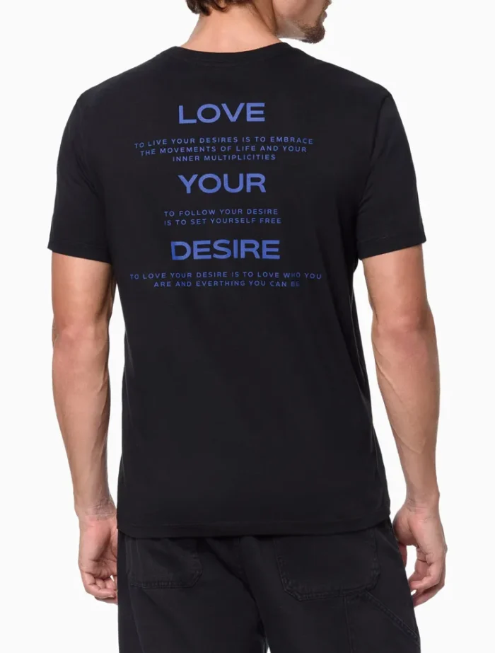 CAMISETA LOVE YOUR DESIRE CALVIN KLEIN JEANS PRETO - Imagem 4