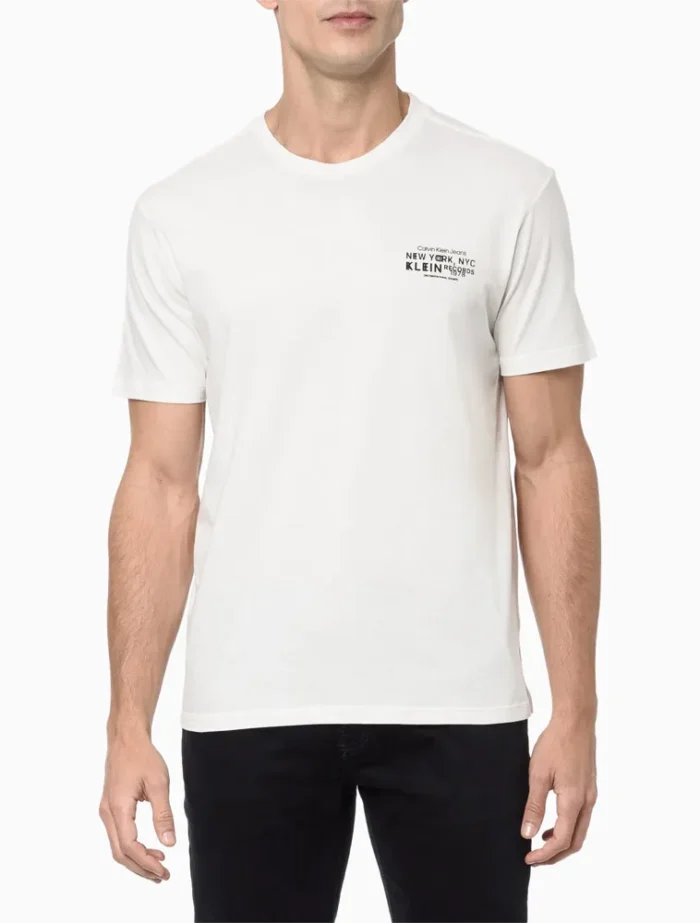 CAMISETA KLEIN RECORDS CALVIN KLEIN JEANS OFF WHITE