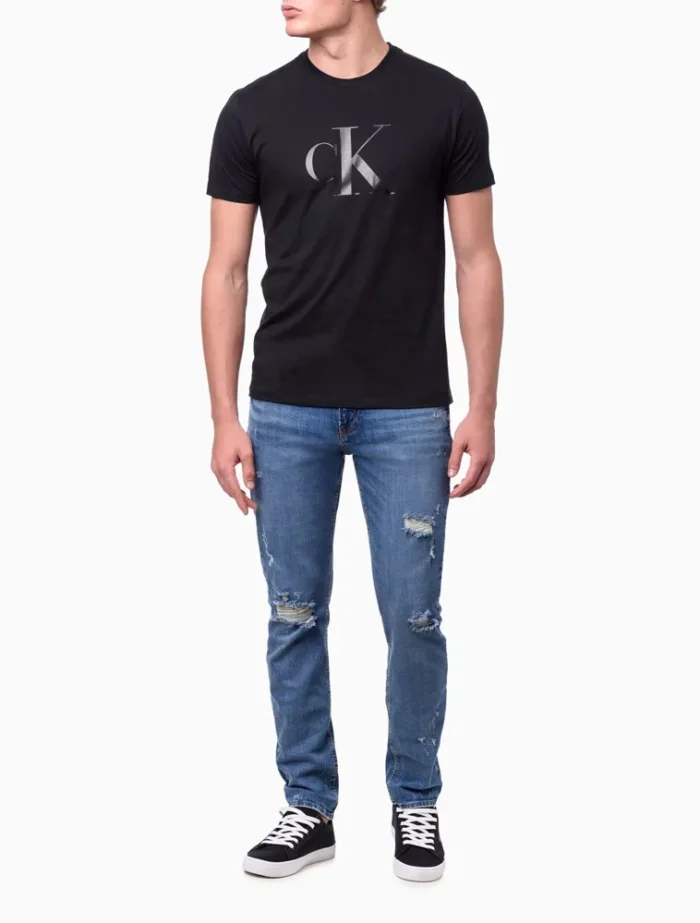 CAMISETA LOGO GEL MONOGRAM CALVIN KLEIN JEANS PRETO - Imagem 3
