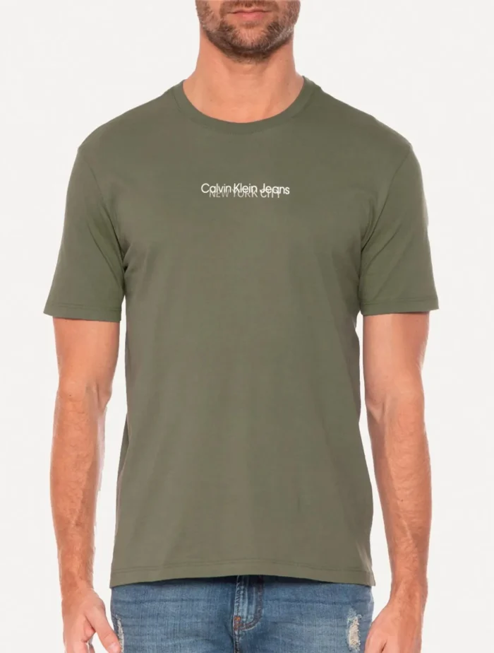 Camiseta Calvin Klein Jeans New York City Verde Militar